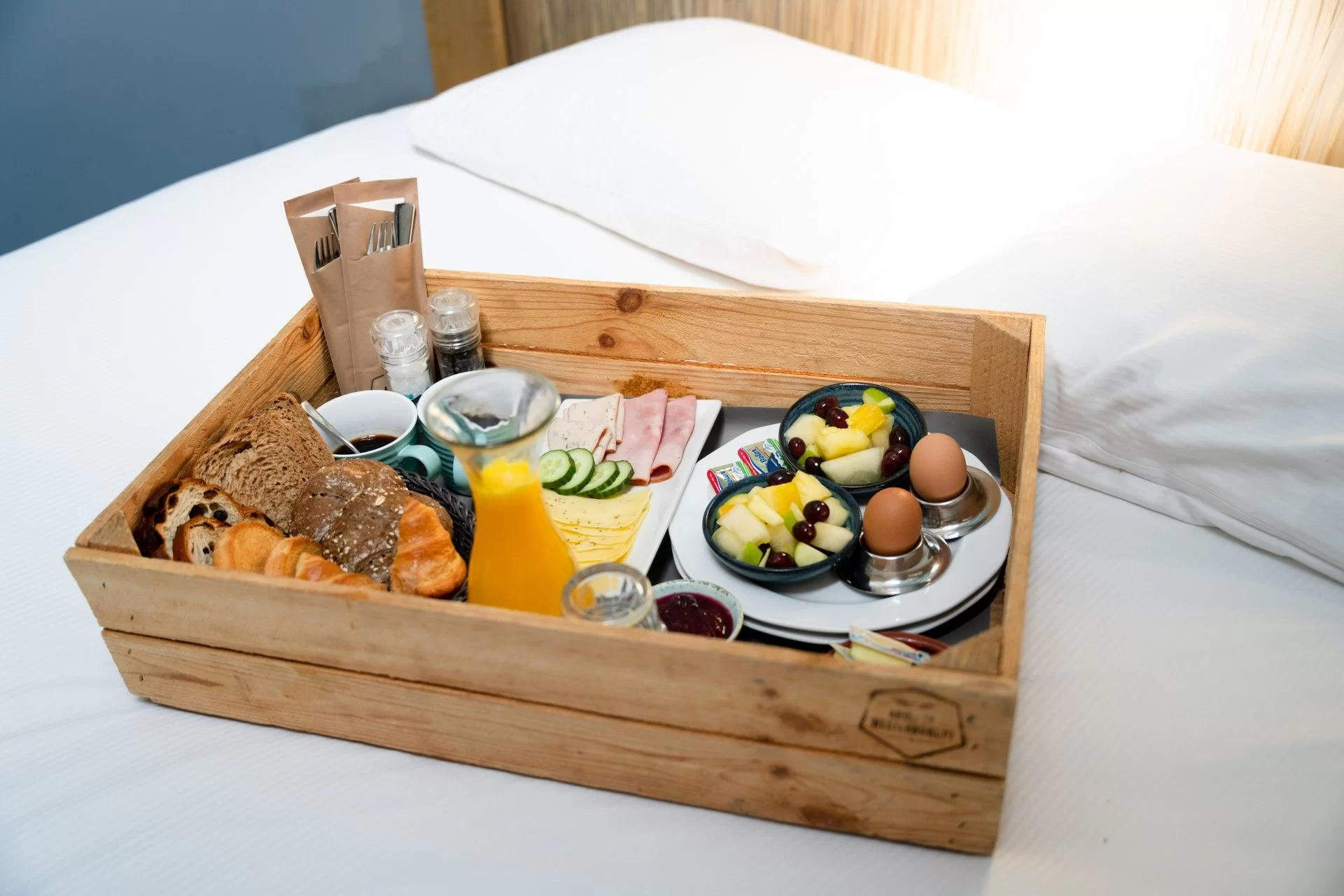 Ontbijt op bed Drenthe Hotel Abdij de Westerburcht Westerbork